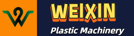 “WEIXIN Brand Logo for Used Plastic Machinery Equipment Business, orange background with black 'W' emblem, for brand identification and visual communication”