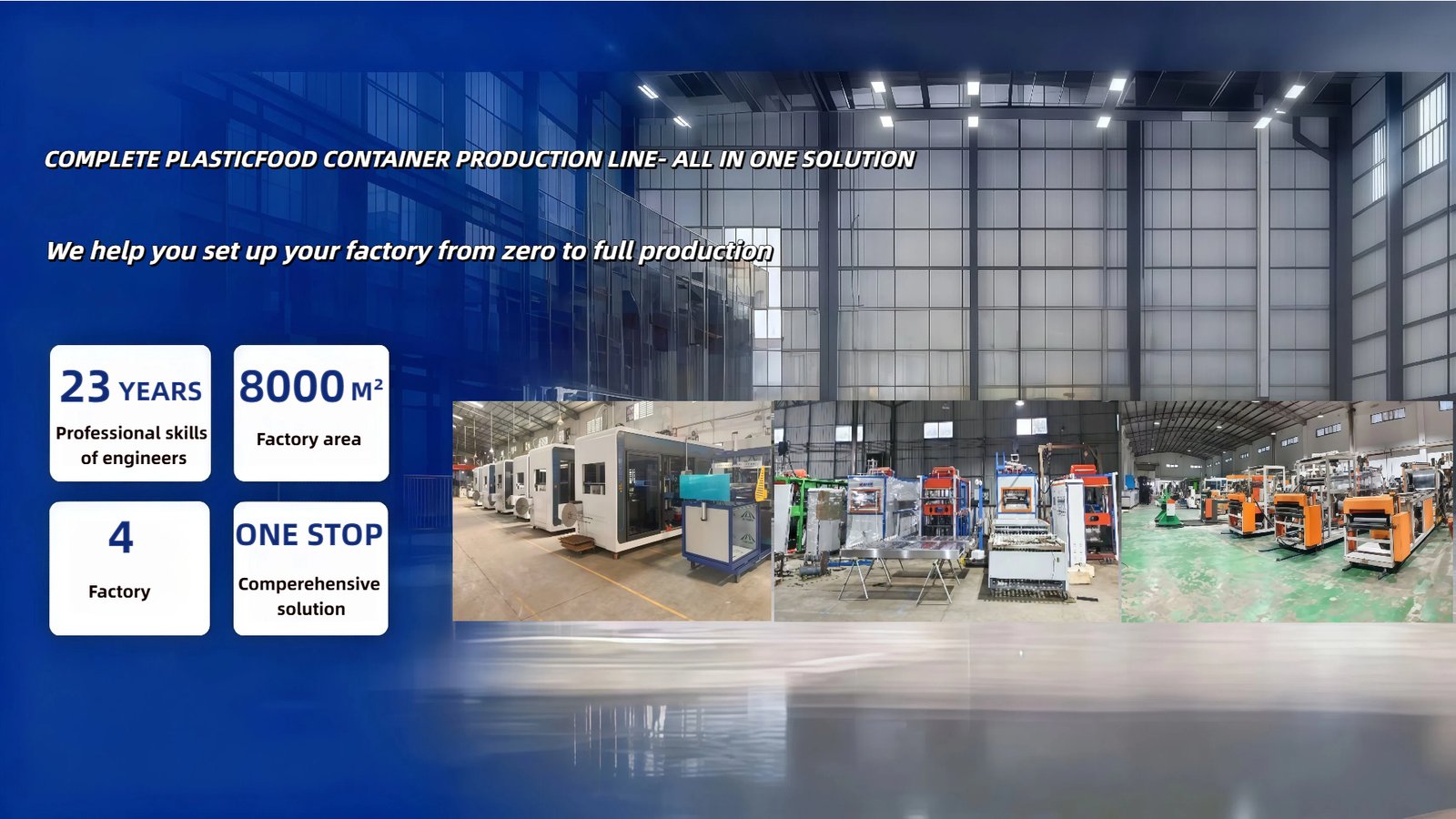 Complete Plastic Food Container Production Line - One-Stop Factory Setup Solution