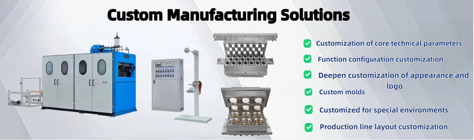 Plastic Machinery Custom Manufacturing Solutions: Equipment & Customization Options (Technical Parameters, Molds, Production Line Layout)