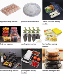 Plastic Vacuum Forming Machine Products - Diverse Food Containers & Trays for Catering & Packaging