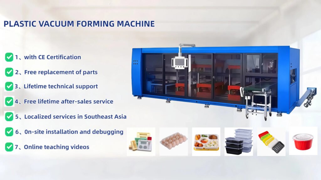 Plastic Vacuum Forming Machine (CE Certified) with 7 Core Advantages & Produced Products