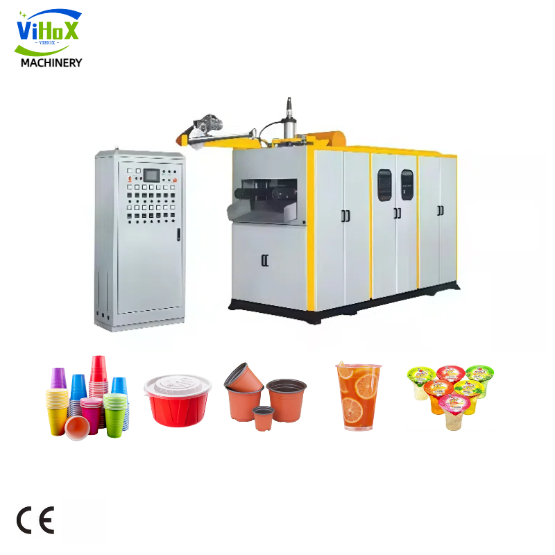 Automatic Plastic Cup Making Machine for Food Packaging Industry Plastic Cup Making Machine - Automatic Production Line for Food Containers (CE Certified)