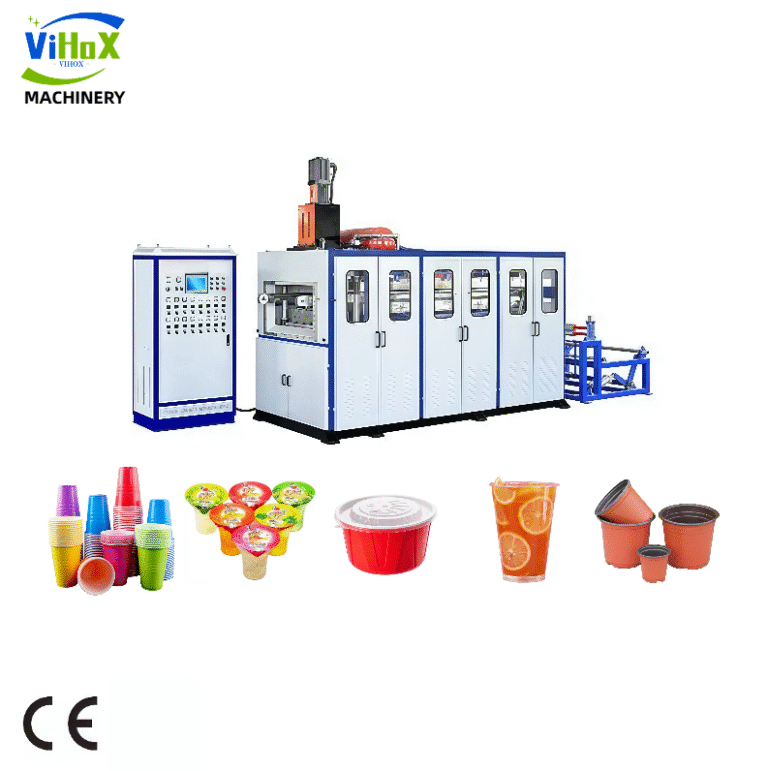 Plastic Cup Making Machine - Automatic Production Line for Food Containers (CE Certified)