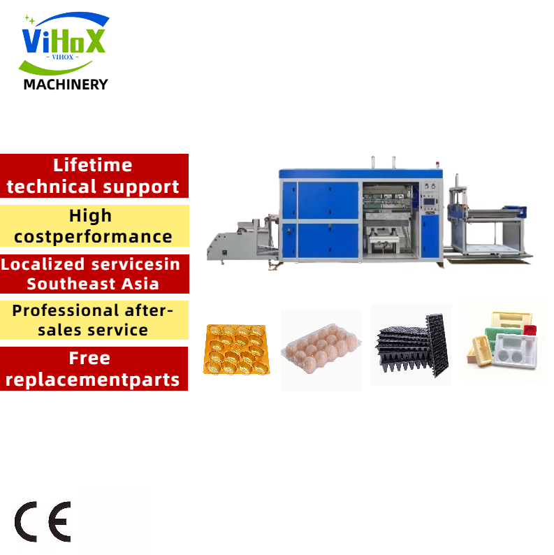 CE-Certified Plastic Vacuum Forming Machine Plastic Vacuum Forming Machine - CE-Certified Equipment for Food Container & Tray Production