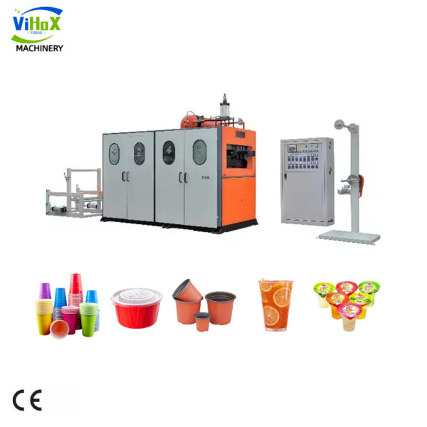 Plastic Cup Making Machine - Automatic Production Line for Food Containers (CE Certified)