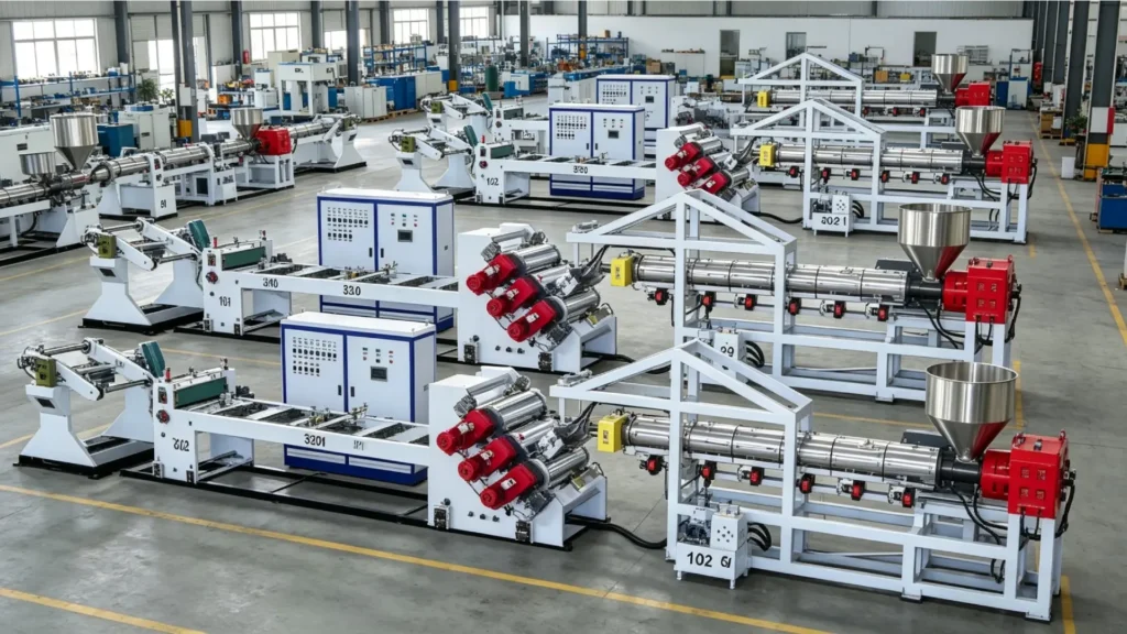 PP PET PS Plastic Sheet Extrusion Line Manufactured by Professional Extrusion Machine Factory