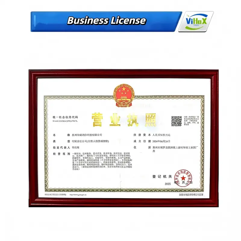 Registered Business License of Plastic Cup Making Machine and Thermoforming Machine Manufacturer