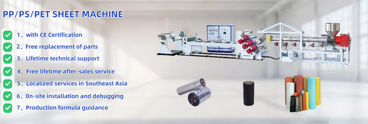 PP/PS Sheet Extrusion Machine - Automatic Plastic Sheet Manufacturing Equipment for Packaging
