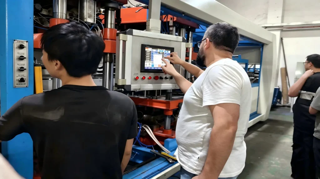 Engineer installation and operator training for plastic packaging machine