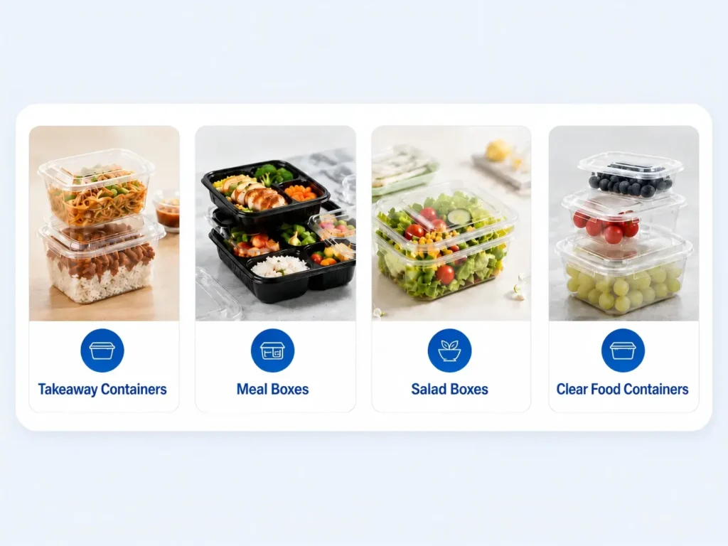 Plastic food container production applications for thermoforming and vacuum forming machines