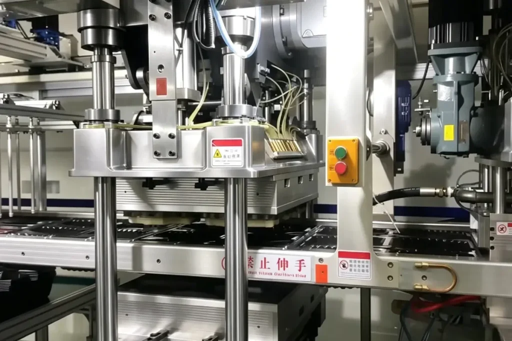 Three Station Thermoforming Machine For Plastic Food Container Production