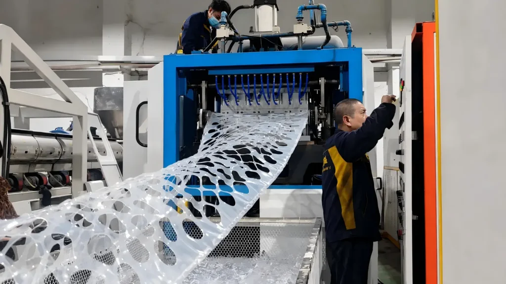 Cup making machine electrical inspection with PLC cabinet and wiring check before shipment
