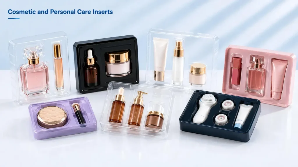 Bakery chocolate and snack trays produced by plastic vacuum forming machine for food gift packaging