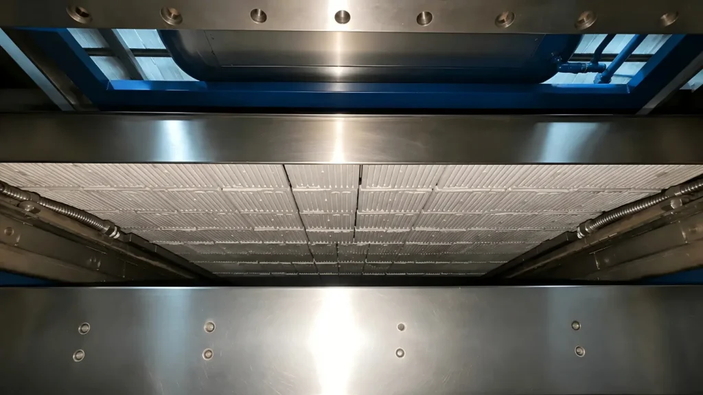 Cup making machine heating section for evenly heating PP PET PS PLA sheet before cup forming