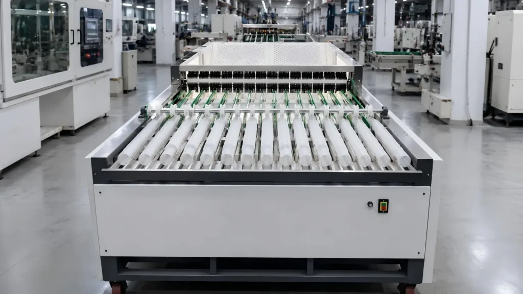 Cup stacking machine for automatic stacking of disposable plastic cups after cup forming
