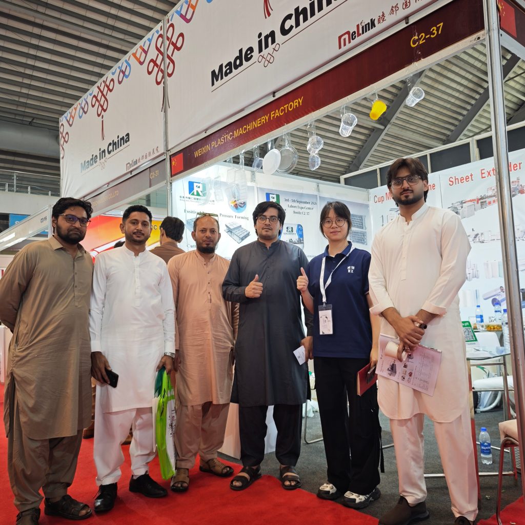 VihoX team with visitors at booth C2-37, 3P Plas Print Pack Pakistan 2026, Expo Centre Lahore, 3-5 September 2026