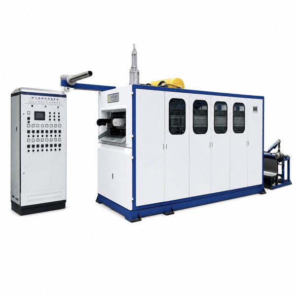 VihoX-720-A automatic plastic cup and container thermoforming machine with hydraulic lower clamp