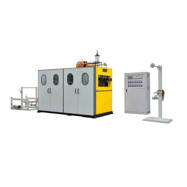 VihoX-750-A automatic plastic cup making machine, Type A hydraulic thermoforming machine for thick sheet